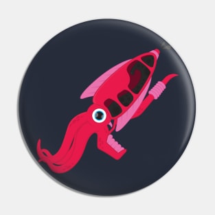 Squid Pistol Pin