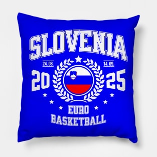 Slovenia 2025 Basketball Design Pillow