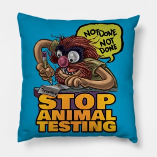 Stop Animal Testing Pillow