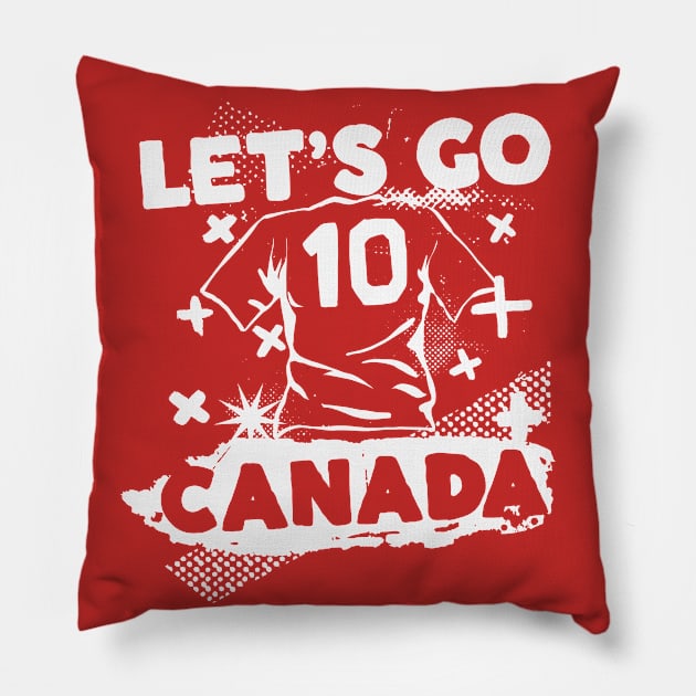 Vintage Canadian Soccer // Retro Grunge Canada Soccer Pillow by SLAG_Creative