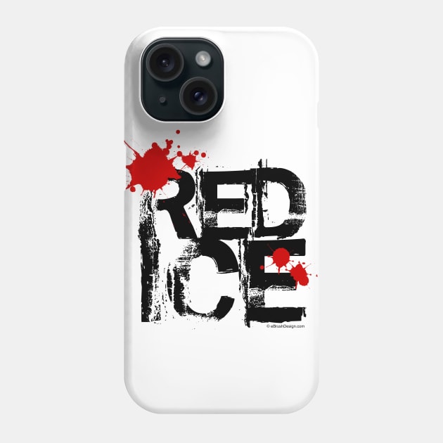 Red Ice (Hockey) Phone Case by eBrushDesign