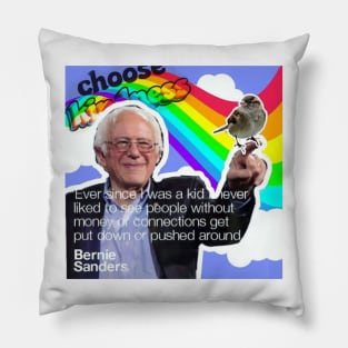 Bernie Sanders Collage inspiration homage Pillow