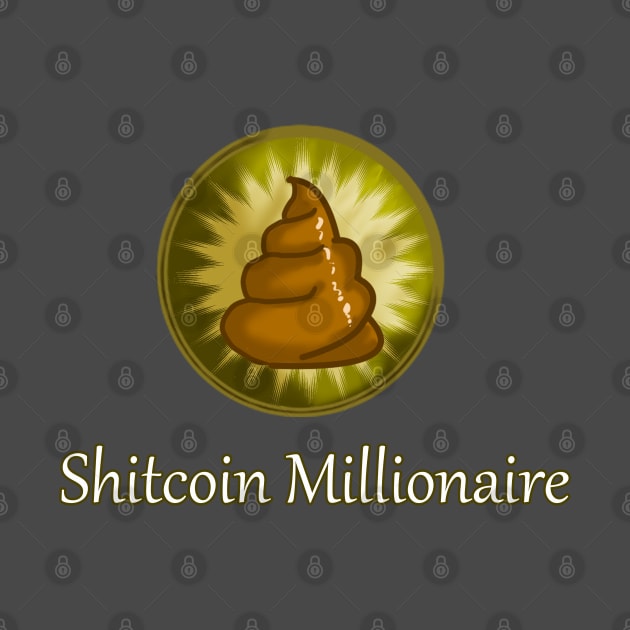 Shitcoin Millionaire Joke Design by FrenArt