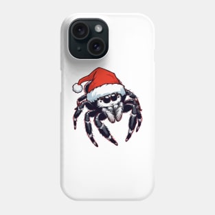 Christmas jumping spider Phone Case