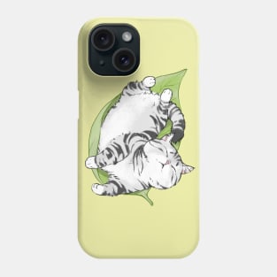 Chi's cat sleep in a leaf Phone Case