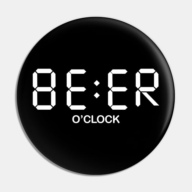 Beer Oclock Gift For Birthday Pin by RedOneDesigns