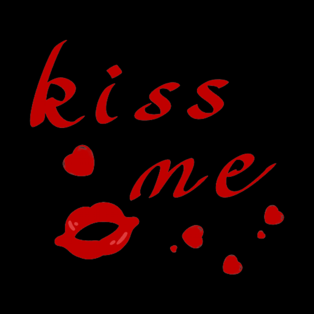 Kiss Me Hearts And Lips by Graffix