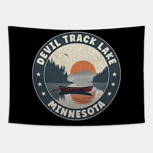 Devil Track Lake Minnesota Sunset Tapestry