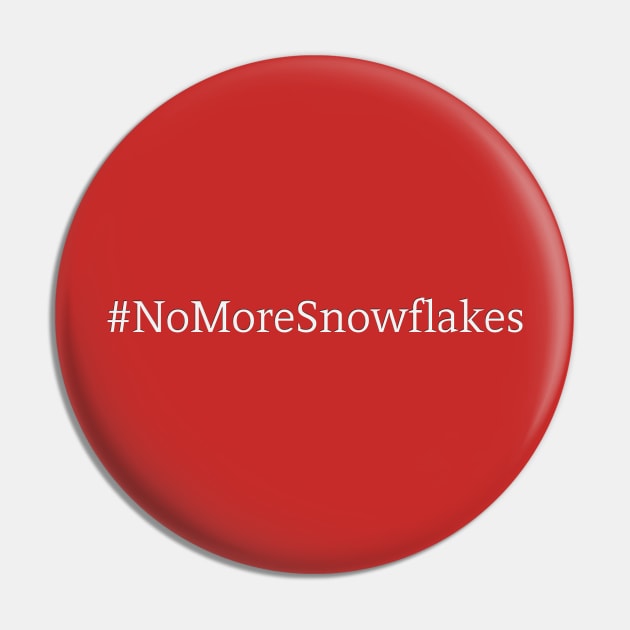 No More Snowflakes Pin by Colveraft Designs