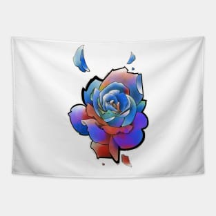 rainbow rose Tapestry