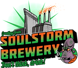 Greetings From Soulstorm Brewery Magnet