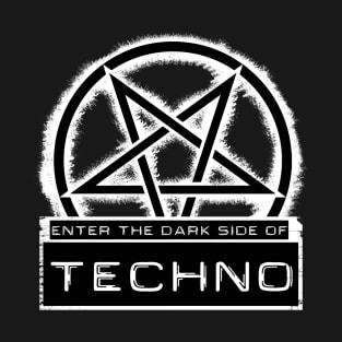 Dark side of Techno White T-Shirt