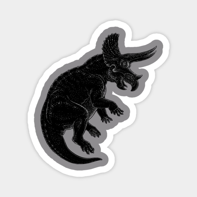 Triceratops Magnet by JFells