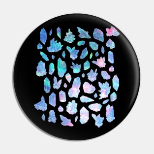 Rainbow Galaxy Crystals Pin