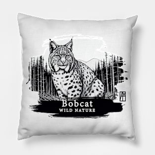 Bobcat - WILD NATURE - BOBCAT -12 Pillow