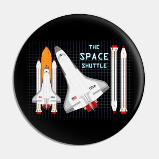 The Space Shuttle and the Blueprint Pin