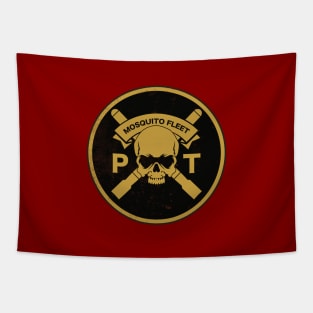 PT Boat Mosquito Fleet Patch (distressed) Tapestry