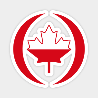 Polish Canadian Multinational Patriot Flag Series Magnet