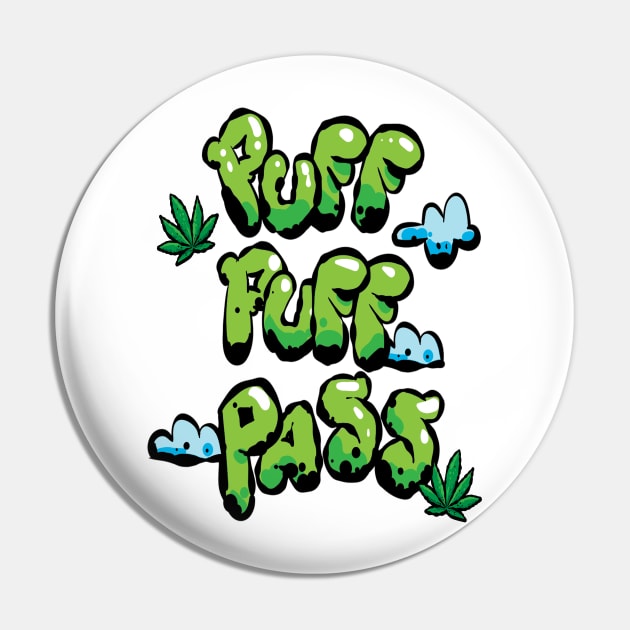 Sticker Pack  1266 - Cannabis - Puff Puff Pass