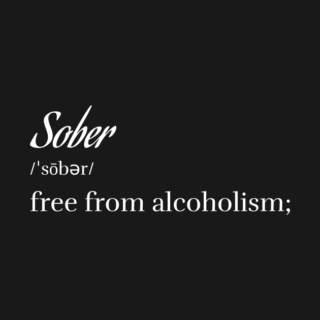 what does it mean when someone is sober