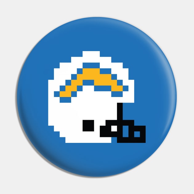 8 Bit Los Angeles Chargers Helmet Pin by N8I