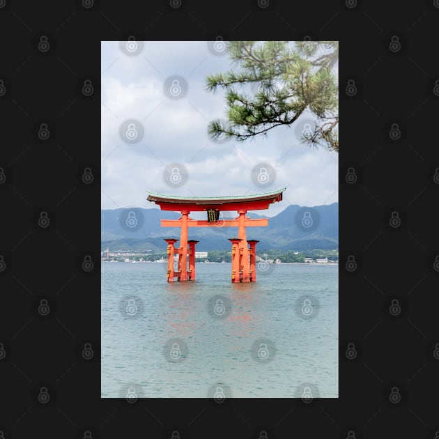 View of Itsukushima Torii gate from the island by AvonPerception