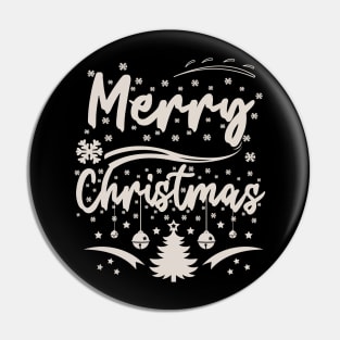 Merry Christmas Festive Holiday Pin