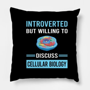 Introverted Cell Cellular Biology Biologist Pillow