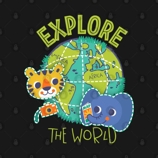 Explore The world , Back to school design by TulipDesigns