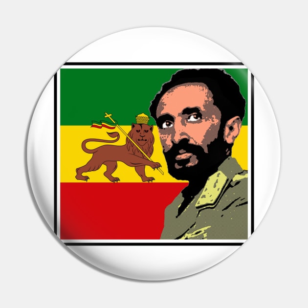 Haile Selassie-Lion of Judah Pin by truthtopower