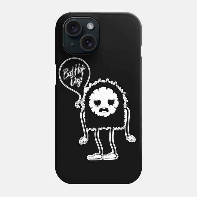 Bad Haired Monster Phone Case by ORTEZ.E@GMAIL.COM