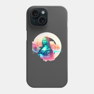 Mona Lisa Vaporwave Phone Case