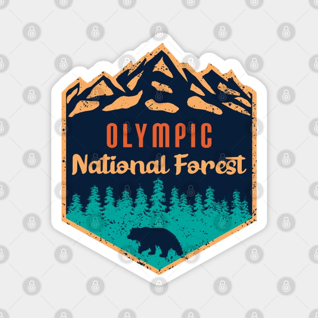 Olympic national forest Magnet by Tonibhardwaj