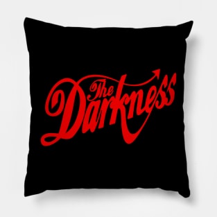 The Darkness Band Red Text Pillow