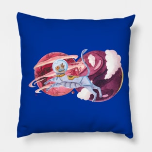 Hello Space Cat Pillow