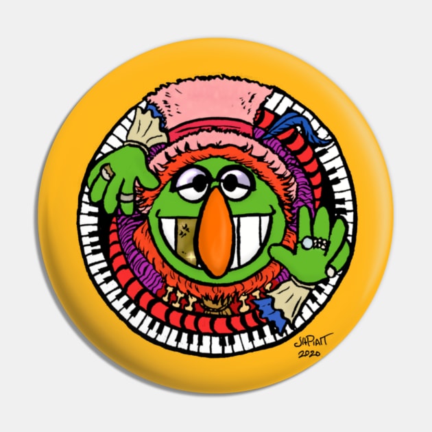 Dr. Teeth Pin by UzzyWorks