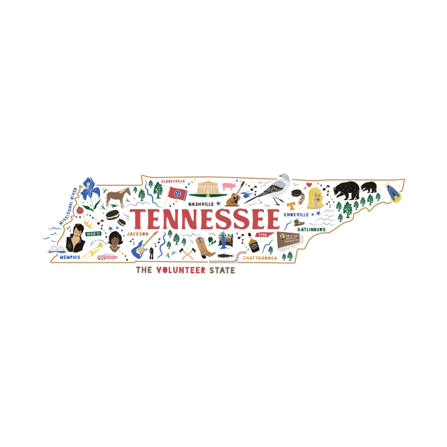 Tennessee State Illustration by luckybengal