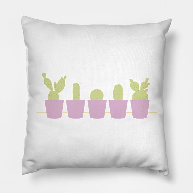 Cactus 2 Pillow by littlemoondance