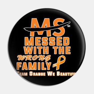 Team Orange We Beautiful Pin