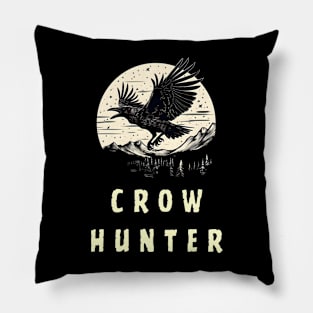 crow hunting Pillow