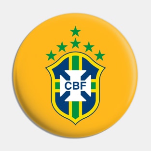 Brazil With Six Stars Pin