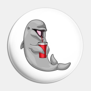 Dolphin Drinking mug Pin