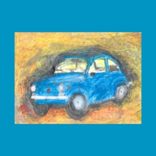 fiat 500 - blue T-Shirt