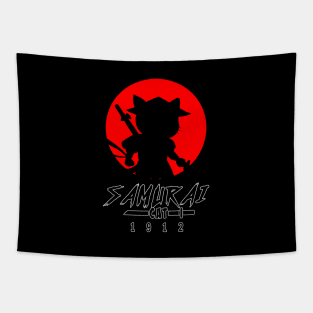 Samurai Cat Tapestry