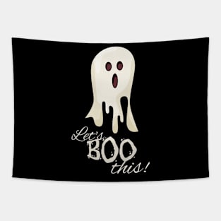 Let's Boo This Halloween Ghost Tapestry