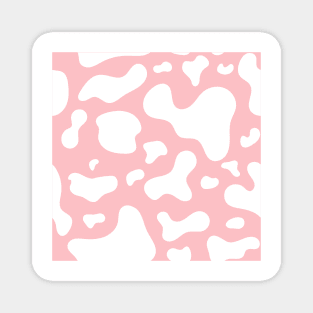 Pink Cow Print Magnet