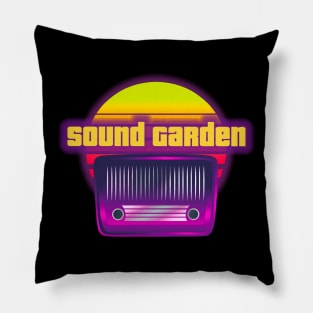 sound garden retro Pillow