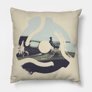 45 rpm record spacer Pillow