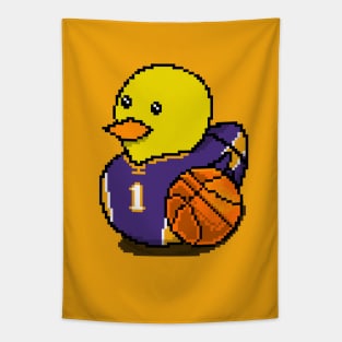 Lakers Basketball Rubber Duck 2 Tapestry