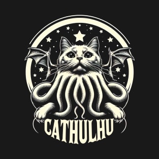 Cathulhu Fun Cat Cthulhu Lovecraft Horror T-Shirt